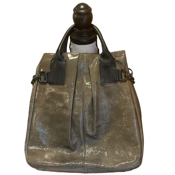 Kenneth Cole‎ New York Patent Leather Tall Hobo Bag - Picture 2 of 12